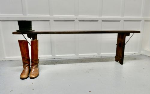 fig 3. Very Rustic Folding Farmhouse Kitchen Bench