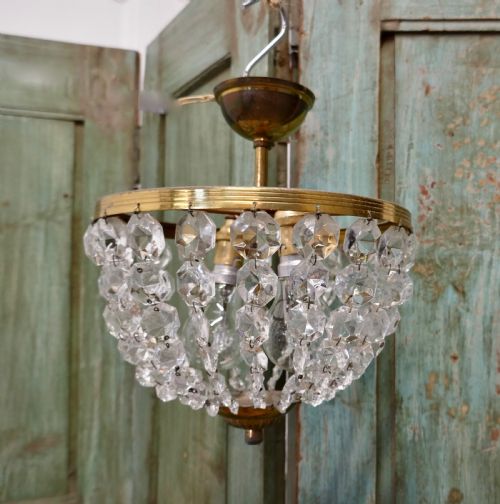 Beautiful French Empire Style Basket Chandelier