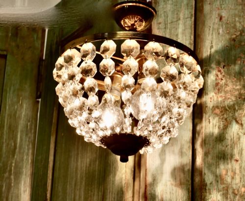 fig 4. Beautiful French Empire Style Basket Chandelier