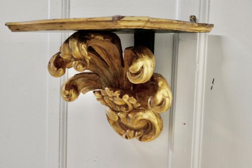 fig 2. A 19th Century Carved Gilt Wall Bracket