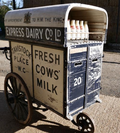 fig 1. Edwardian Express Dairy Delivery Milk Cart