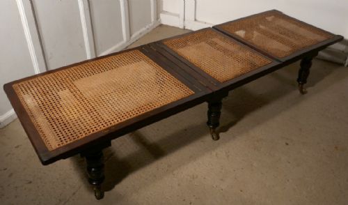 fig 1. 19th Century Mahogany Steamer Day Bed, Bed Chair, Campaign Bed