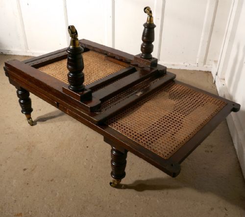 fig 2. 19th Century Mahogany Steamer Day Bed, Bed Chair, Campaign Bed