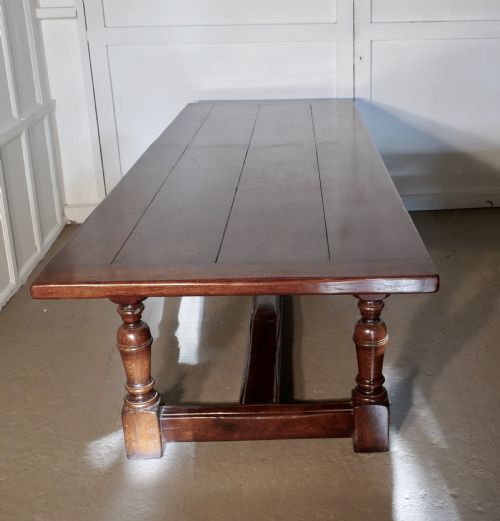 fig 3. Superior Quality Oak Refectory Dining Table