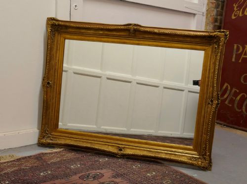 Large Rectangular Gilt-wood  Mirror
