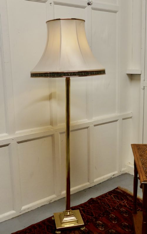 fig 1. A Corinthian Column Brass Floor Lamp