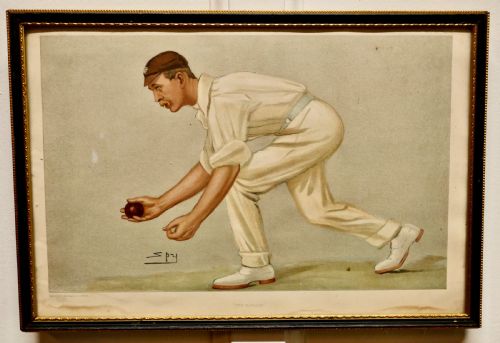 fig 1. Collection of 4 Vanity Fair Cricketing Themed “Spy”Prints