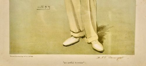 fig 4. Collection of 4 Vanity Fair Cricketing Themed “Spy”Prints