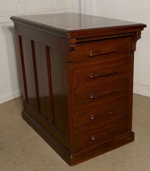 fig 1. Superb Metamorphic Mahogany Pedestal Filing Cabinet by Shanon