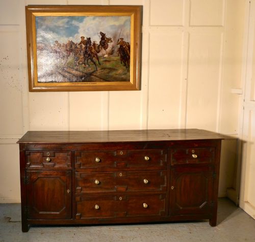 fig 1. 18th Century Oak Long Dresser Base