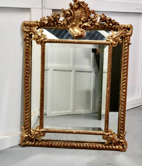 fig 4. A Stunning Napoleon III French Cushion Mirror