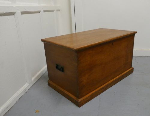 fig 2. Georgian Golden Finish Oak, Pine Blanket Chest