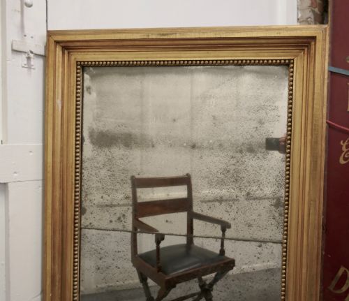 fig 2. Large 19th Century Framed Distressed Wall Mirror