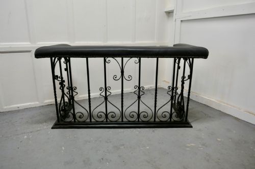 High Wrought Iron and Leather Club Fender