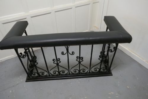 fig 1. High Wrought Iron and Leather Club Fender
