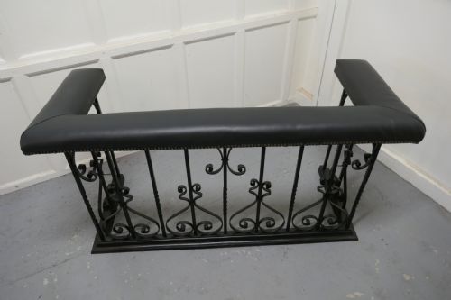 fig 2. High Wrought Iron and Leather Club Fender