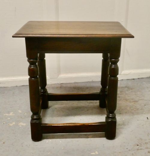 fig 3. 19th Century Oak Joint Stool