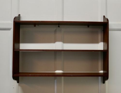 Mahogany Wall Hanging Book Shelf