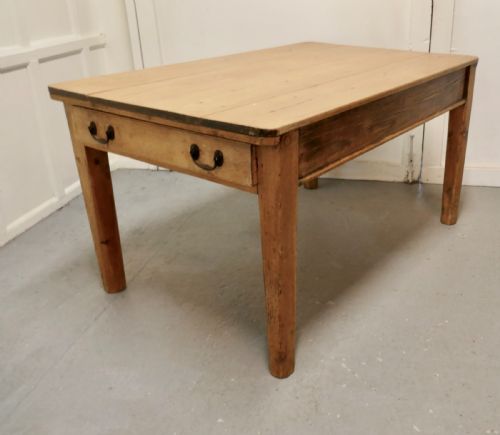 A Lovely Rustic Georgian Pine Kitchen Table