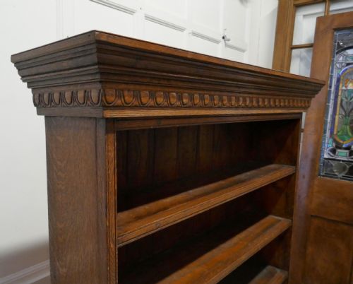 fig 2. Arts and Crafts Open Oak Bookcase with Secret Compartment