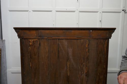 fig 4. Arts and Crafts Open Oak Bookcase with Secret Compartment