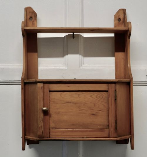 Small Arts and Crafts Pine Bathroom Wall Cabinet,