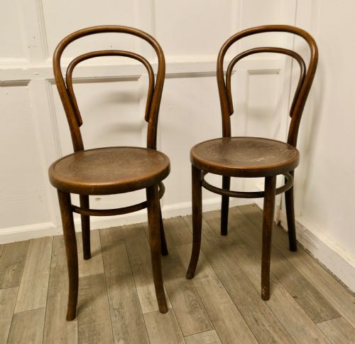 Pair of  Thonet Bistro Bentwood Chairs