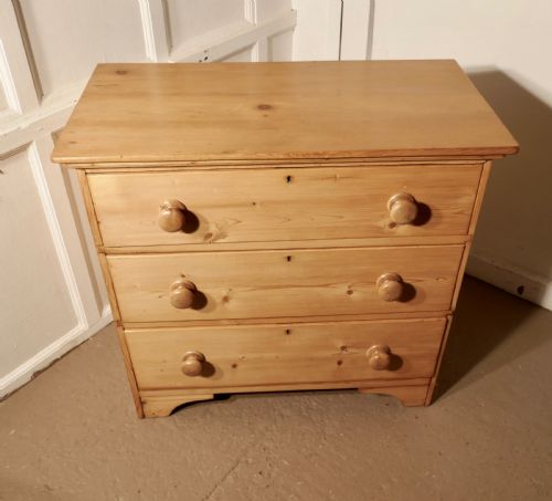fig 1. Victorian Stripped Pine Chest of Drawers