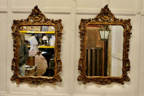fig 1. Pair of 19th Century French Gilt Mirrors