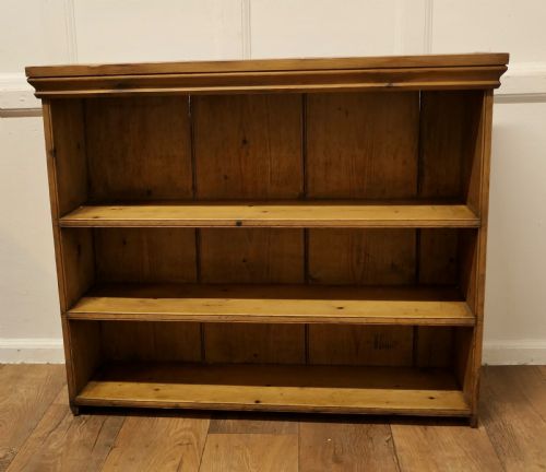 Victorian Pine Open Book Case, Wall Shelves