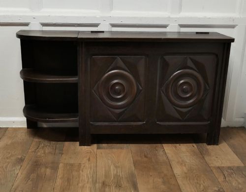 Bretton Oak Bench, Hall Seat with Shoe Cupboard