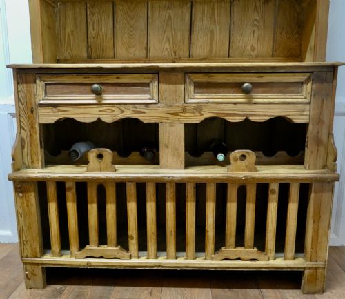 fig 3. 19th Century Rustic Pine Irish Chicken Hutch Dresser