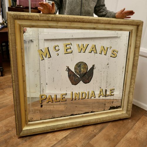 A Large Mcewan’s Pale India Ale Advertising Mirror, Pub Sign Mirror for Mcewans’s
