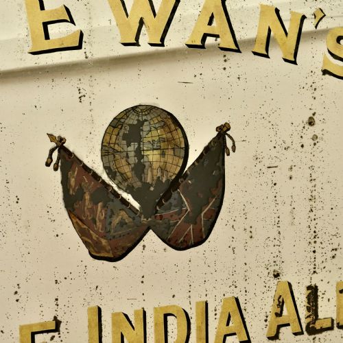 fig 2. A Large McEwan’s Pale India Ale Advertising Mirror, Pub Sign Mirror for McEwans’s