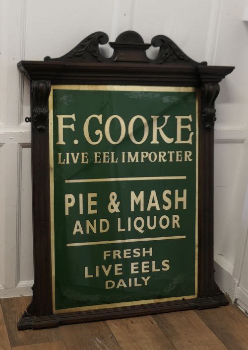 Eel and Pie Shop Advertising Wall Mirror Sign