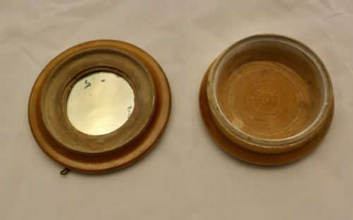 3 HAND MADE SYCAMORE TREEN POTS 1 WITH MINIATURES - ADDITIONAL PHOTO 3