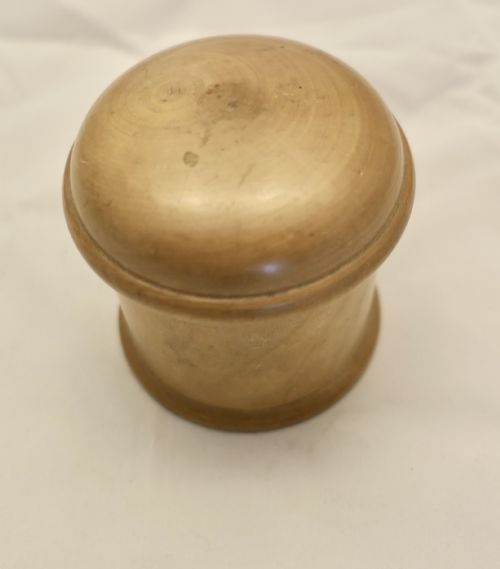 3 HAND MADE SYCAMORE TREEN POTS 1 WITH MINIATURES - ADDITIONAL PHOTO 4