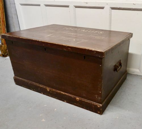 19TH CENTURY MASONIC PINE CHEST - ADDITIONAL PHOTO 2