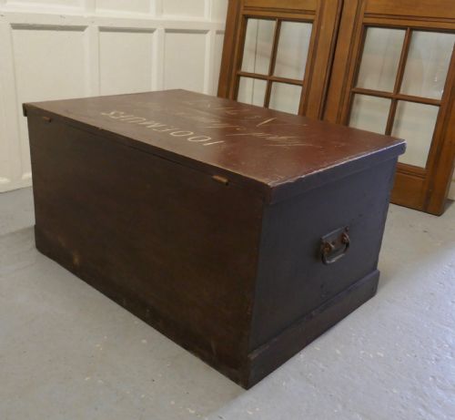 19TH CENTURY MASONIC PINE CHEST - ADDITIONAL PHOTO 5