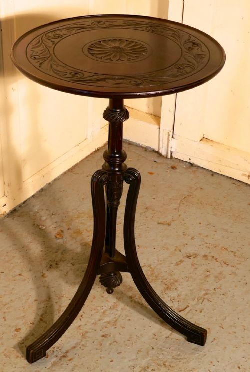 DECORATIVE 2 TONE ART NOUVEAU WINE TABLE BY BULSTRODE OF CAMBRIDGE - ADDITIONAL PHOTO 1
