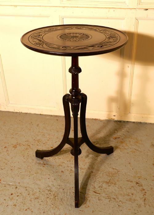 DECORATIVE 2 TONE ART NOUVEAU WINE TABLE BY BULSTRODE OF CAMBRIDGE - ADDITIONAL PHOTO 2