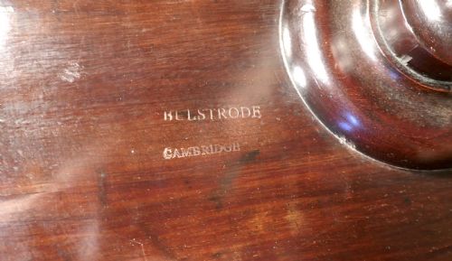 DECORATIVE 2 TONE ART NOUVEAU WINE TABLE BY BULSTRODE OF CAMBRIDGE - ADDITIONAL PHOTO 6