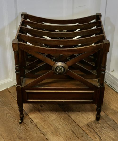 REGENCY STYLE CANTERBURY MAGAZINE STAND - ADDITIONAL PHOTO 1