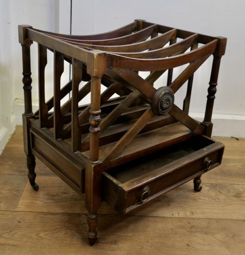 REGENCY STYLE CANTERBURY MAGAZINE STAND - ADDITIONAL PHOTO 5