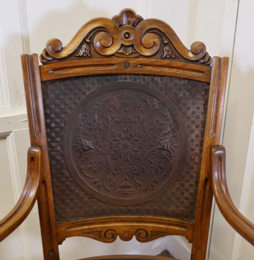 VICTORIAN UPHOLSTERED BENTWOOD SALON OR DESK CHAIR - ADDITIONAL PHOTO 2