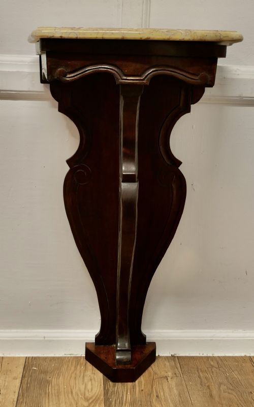 19th Century French Console or Pier Table with Marble Top
