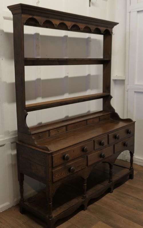GEORGIAN COUNTRY OAK COTTAGE DRESSER - ADDITIONAL PHOTO 3