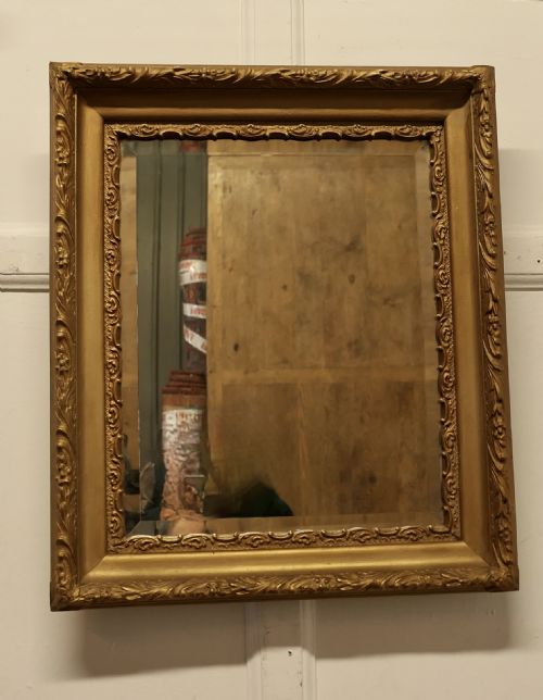 FINE QUALITY RECTANGULAR GILT WALL MIRROR - ADDITIONAL PHOTO 1