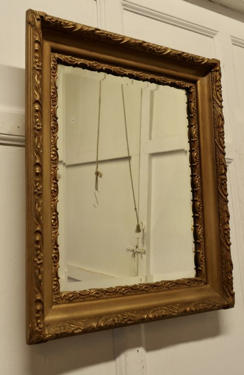 FINE QUALITY RECTANGULAR GILT WALL MIRROR - ADDITIONAL PHOTO 3