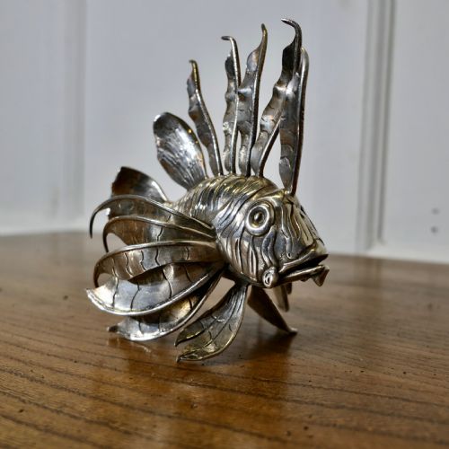 SILVER LION FISH MODEL SIGNED BY MARIO BUCELLATI - ADDITIONAL PHOTO 1